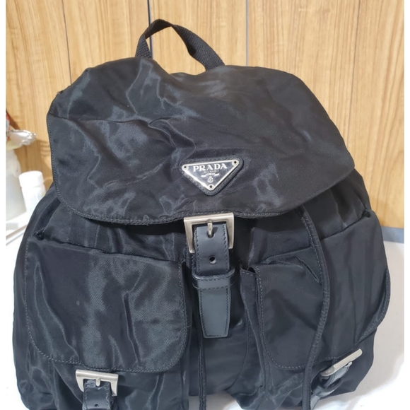 Prada Black Tessuto Nylon Backpack - Picture 6 of 16